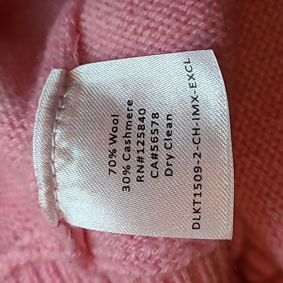 Intermix Pink Wool Cashmere Cardigan Bra Tank Set Wmn S Preppy Academia Coquette - Picture 4 of 15